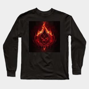 Fire Rune Long Sleeve T-Shirt